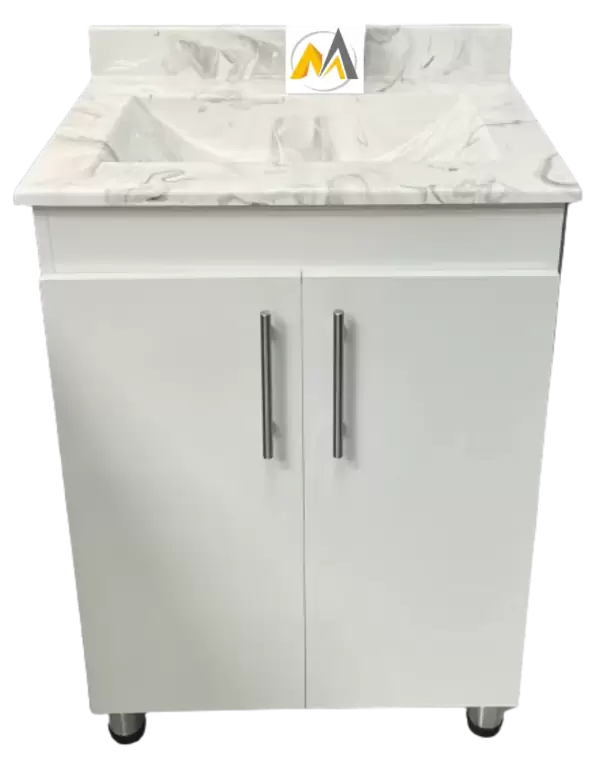 1223a. Cod. 01-041-00113-480 Mueble y Lavat blanco jaspe med